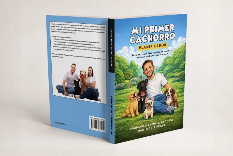 Frente al enfoque de dominancia popularizado por la televisión: el primer libro venezolano de educación canina positiva para cachorros